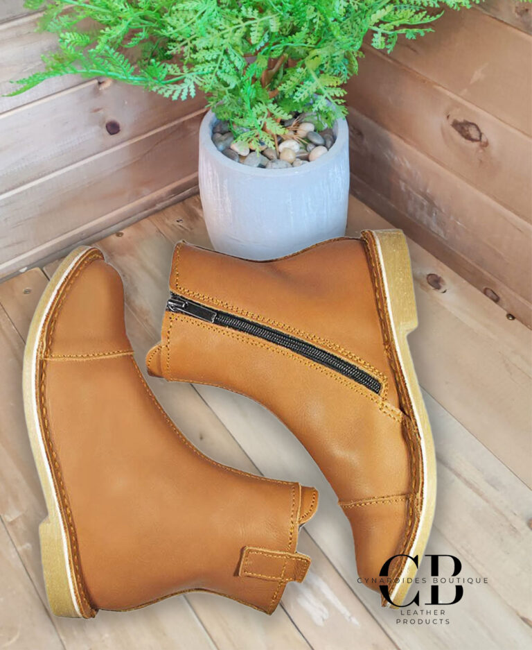 Leather Boot with Zip
