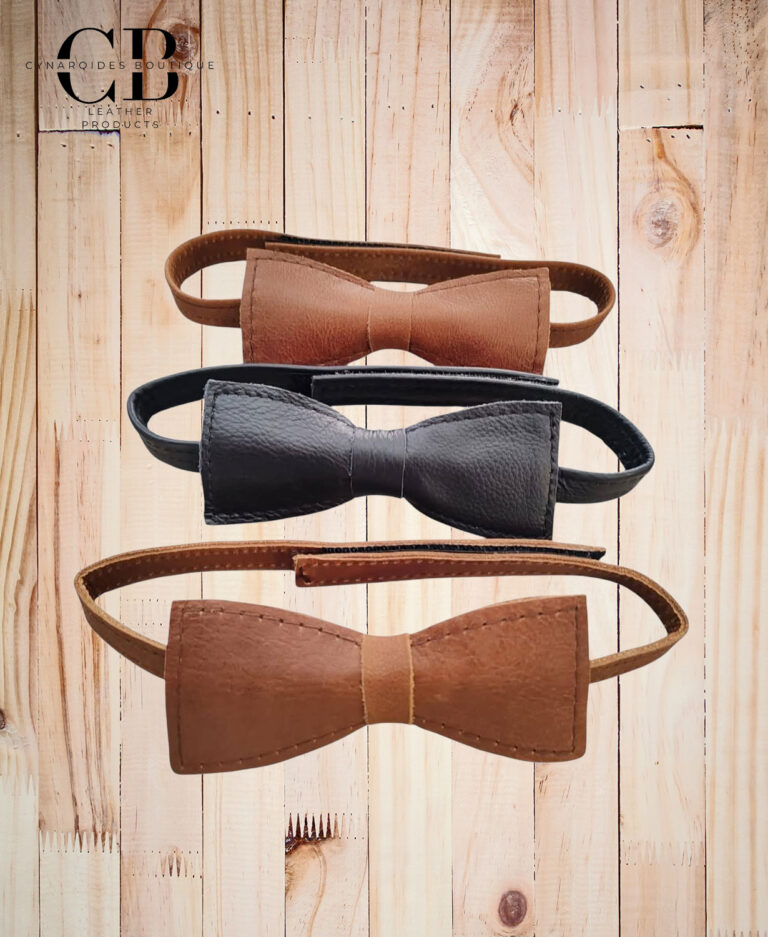 Leather Bow Tie