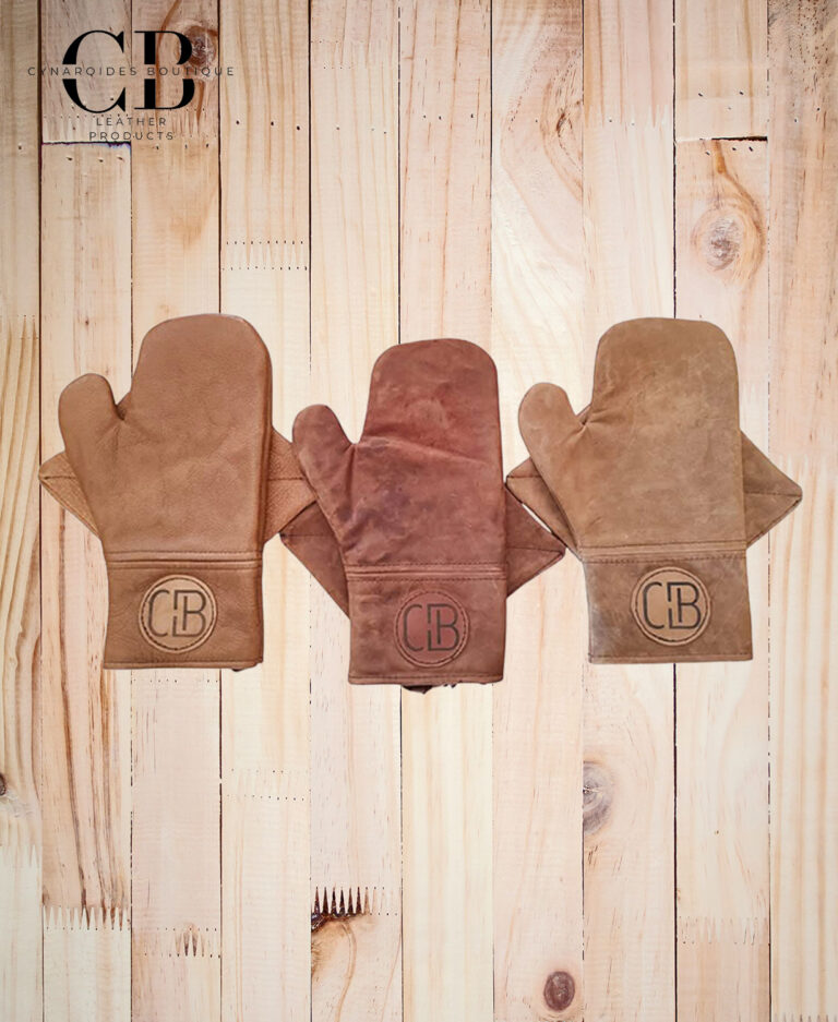 Leather Glove & Potholder Set