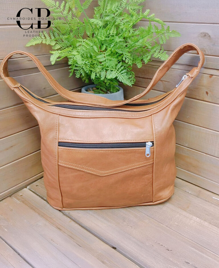 Leather Oval Bag