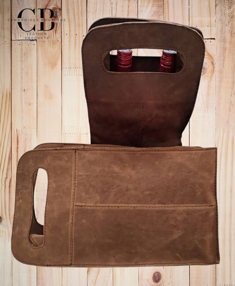 Leather Wine Bag