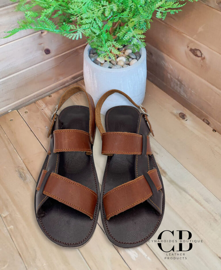 Men's Leather Buckle Sandals