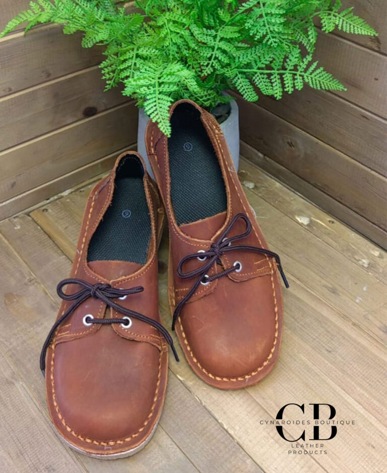 Plain Two-Tone Leather Vellie