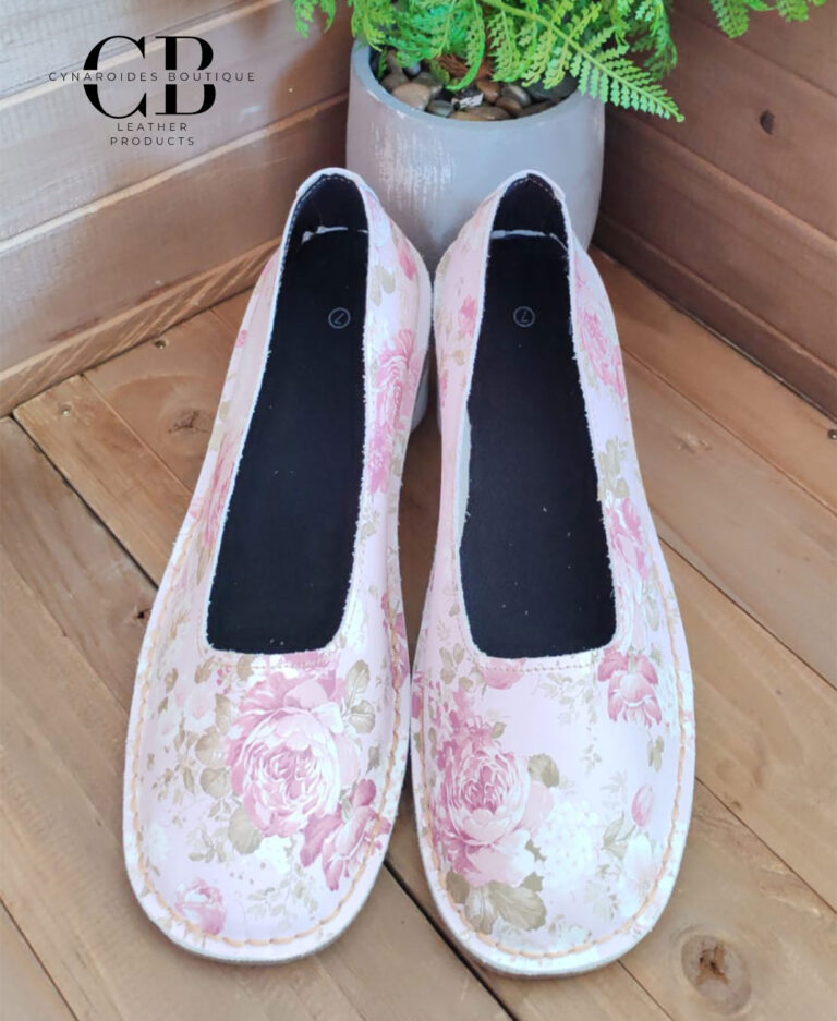 Printed Leather Pumps